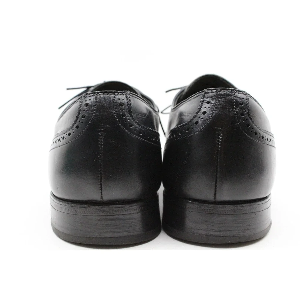 Vintage FOOTJOY Classics‎ Wingtip Black Oxford Shoes Sz 8.5EEE USA Made